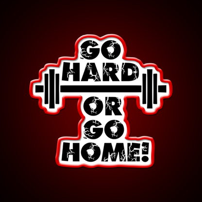 Go Hard Or Go Home Gym Fitness Led Neon Sign Rgb Color