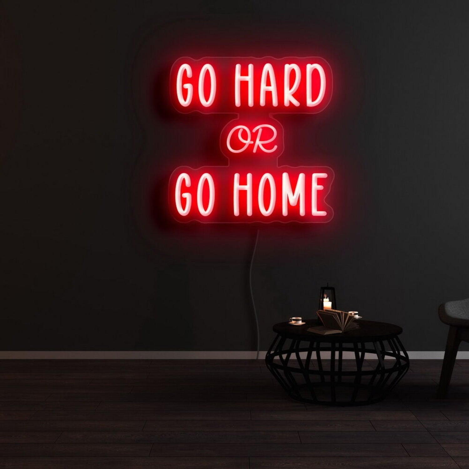Go Hard Or Go Home Led Neon Sign | Shineneon