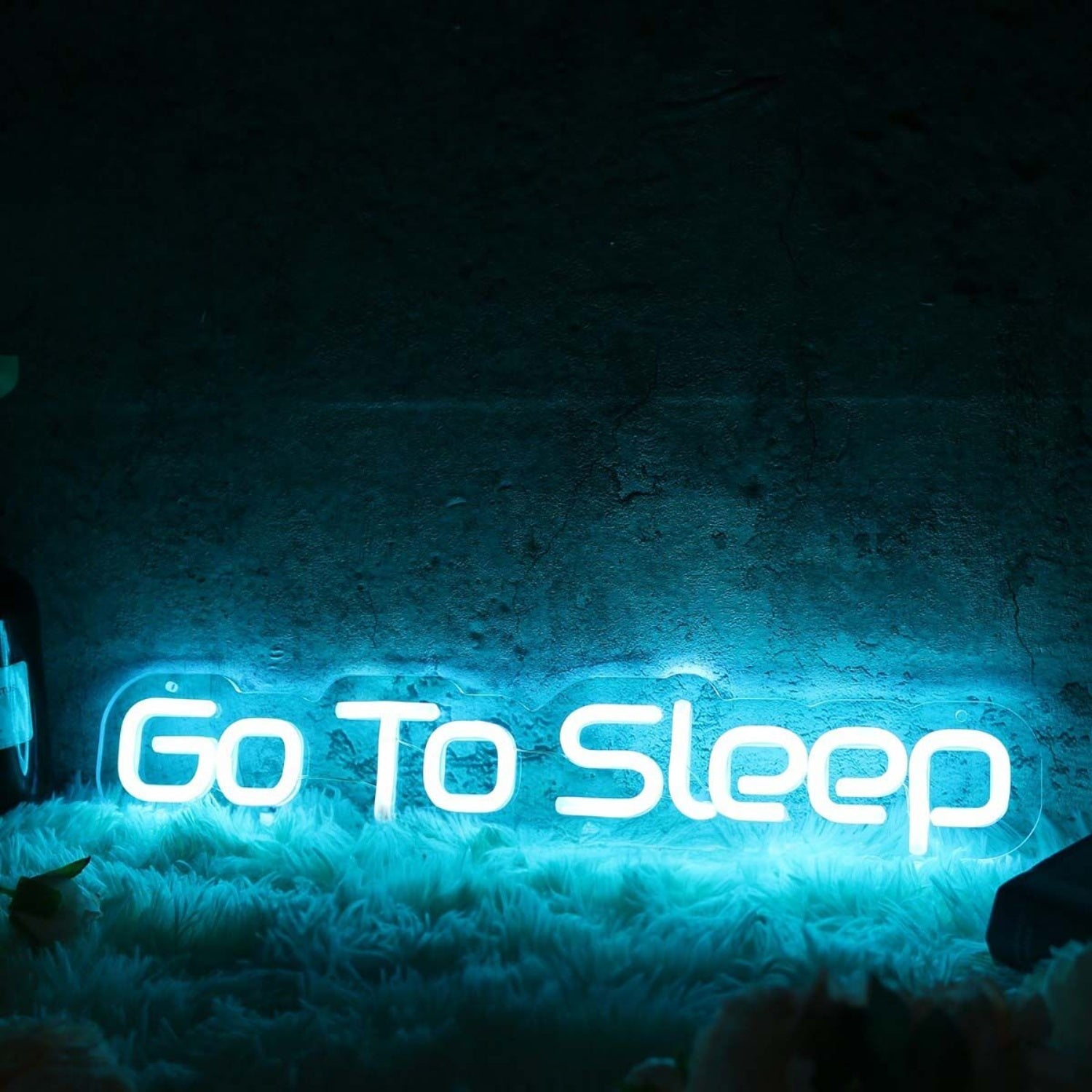 Go To Sleep Blue Led Neon Sign - Shineneon