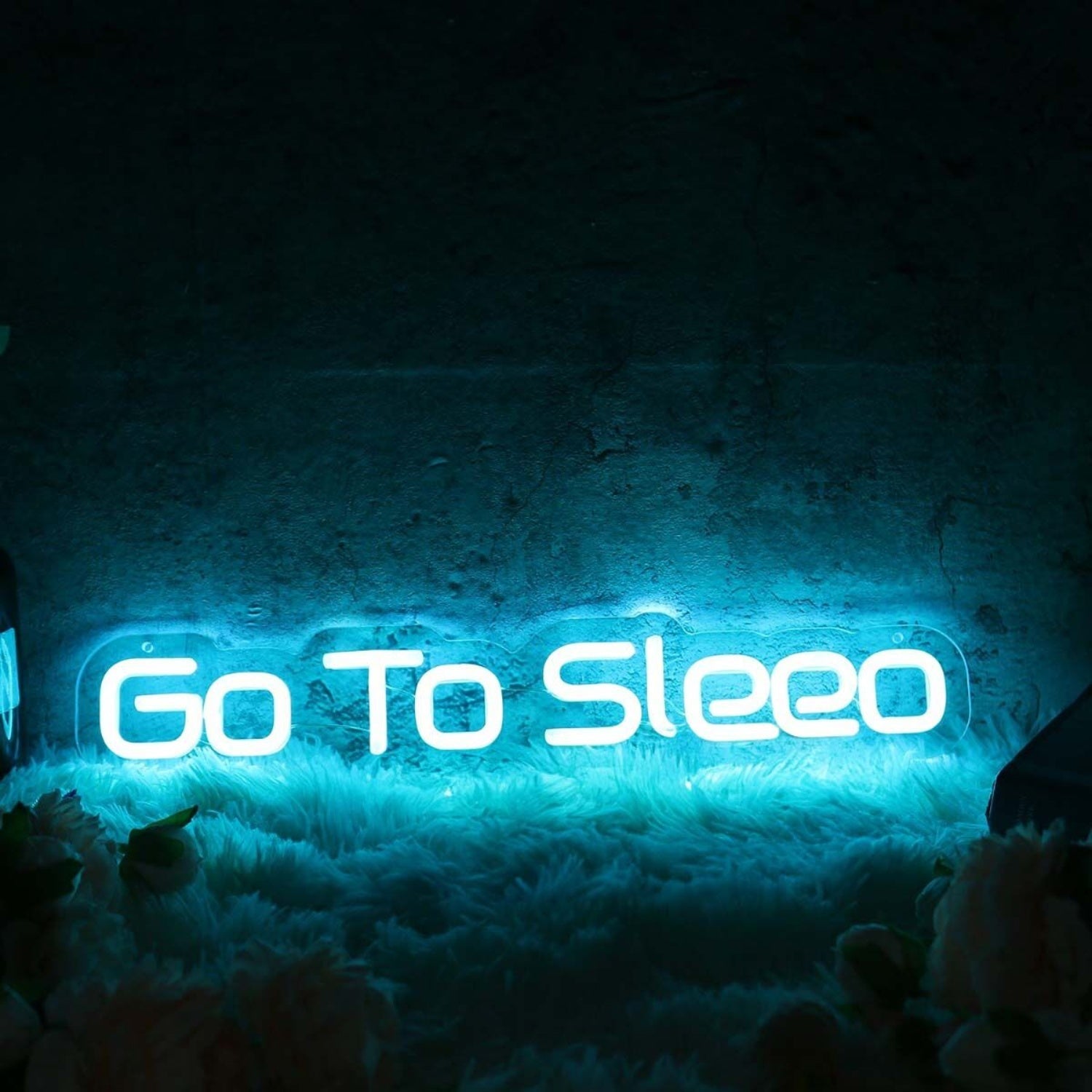 Go To Sleep Blue Led Neon Sign - Shineneon