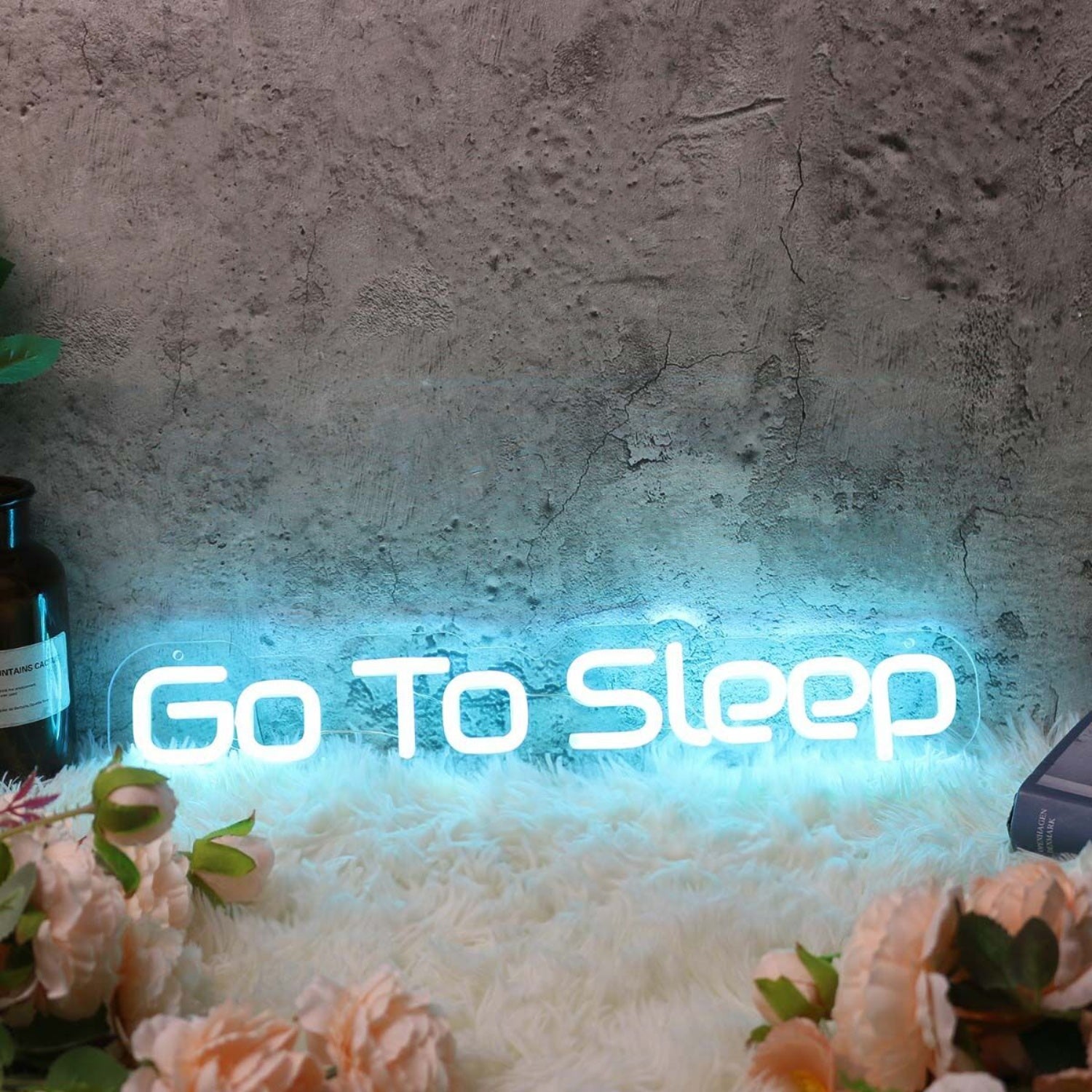 Go To Sleep Blue Led Neon Sign - Shineneon