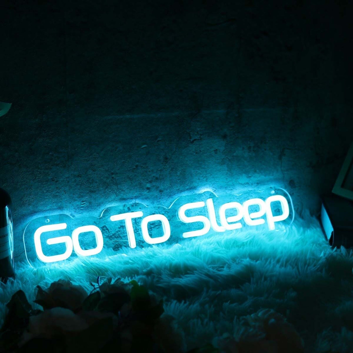 Go To Sleep Blue Led Neon Sign - Shineneon