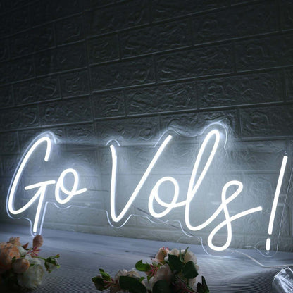 Go Vols White Led Neon Sign - Shineneon