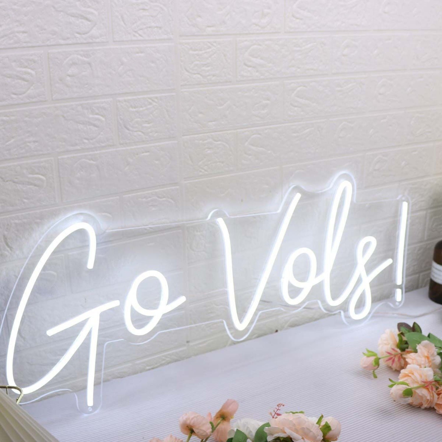 Go Vols White Led Neon Sign - Shineneon