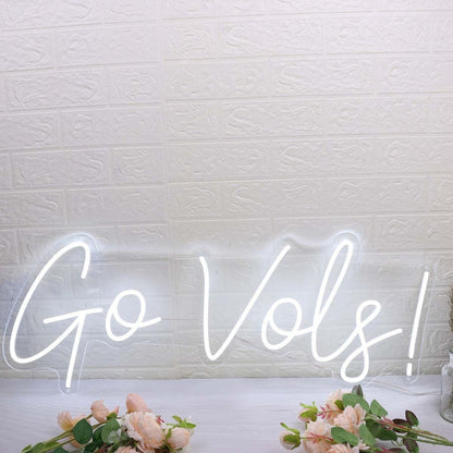 Go Vols White Led Neon Sign - Shineneon