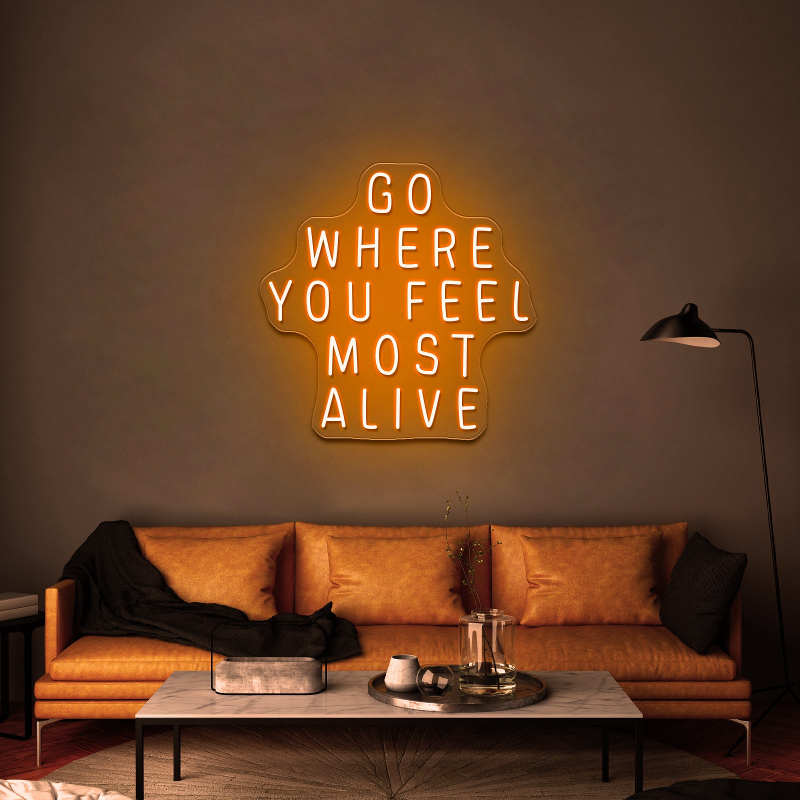Go Where You Feel Most Alive Artwork Neon Led Signs