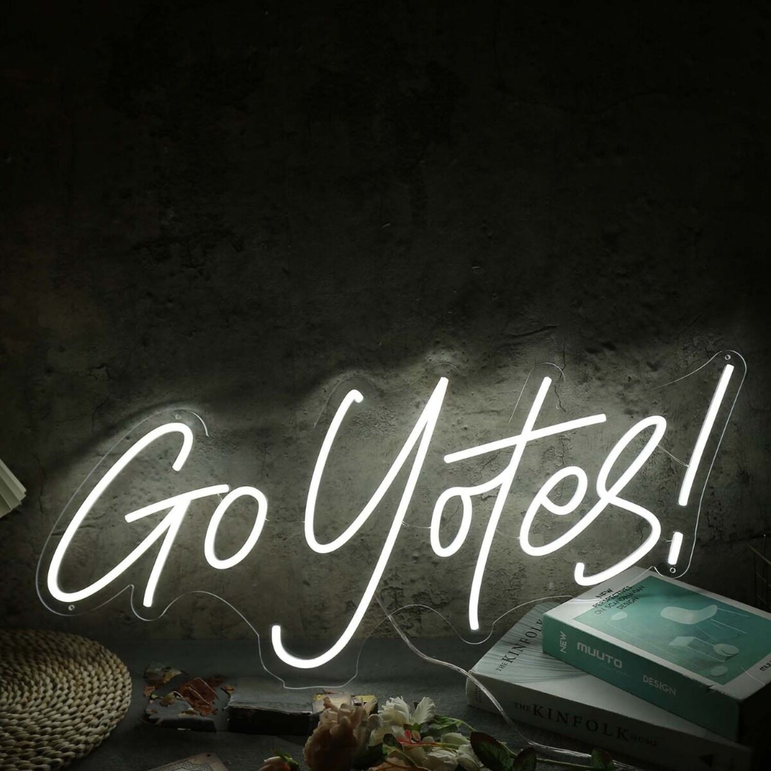 Go Yotes White Led Neon Sign - Shineneon