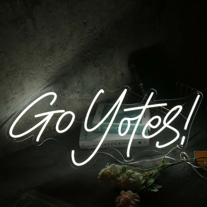 Go Yotes White Led Neon Sign - Shineneon