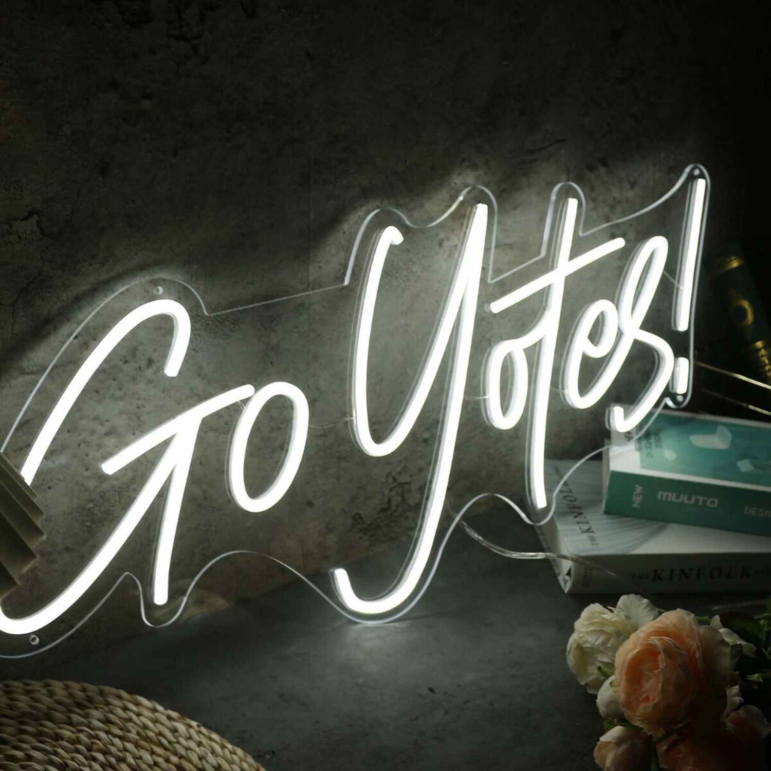 Go Yotes White Led Neon Sign - Shineneon