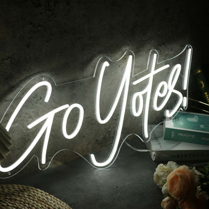 Go Yotes White Led Neon Sign - Shineneon