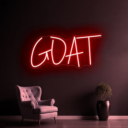 Goat Cheap Led Neon Sign With Fast Shipping - Custom LED neon sign front view