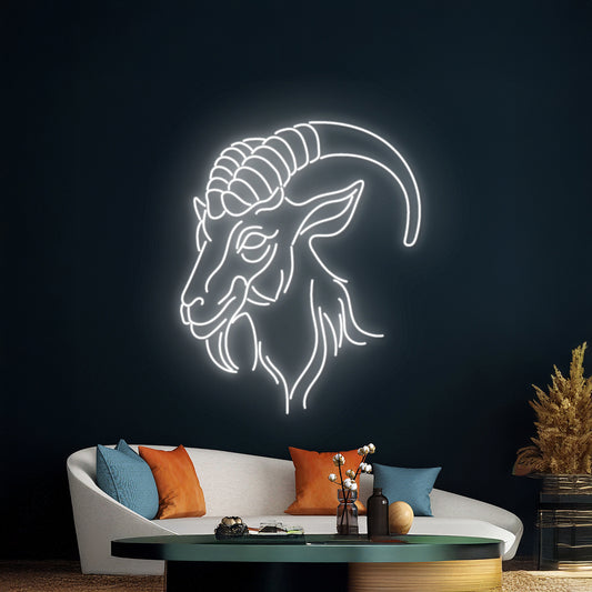 Goat Led Sign Wild Life Led Sign