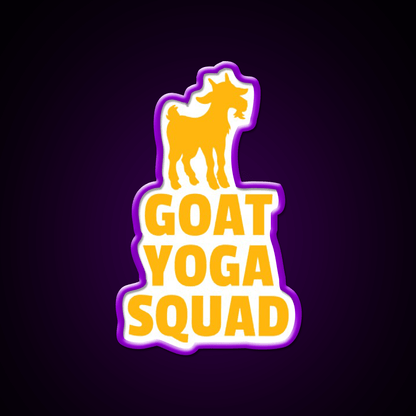 Goat Yoga Squad Yoga Led Neon Sign For Wellness Space Rgb Color - Shineneon