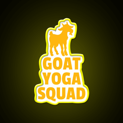 Goat Yoga Squad Yoga Led Neon Sign For Wellness Space Rgb Color - Shineneon