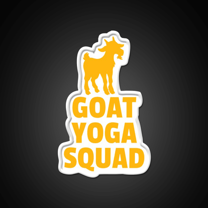 Goat Yoga Squad Yoga Led Neon Sign For Wellness Space Rgb Color - Shineneon