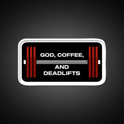 God Coffee And Deadlifts Gym Fitness Led Neon Sign Rgb Color