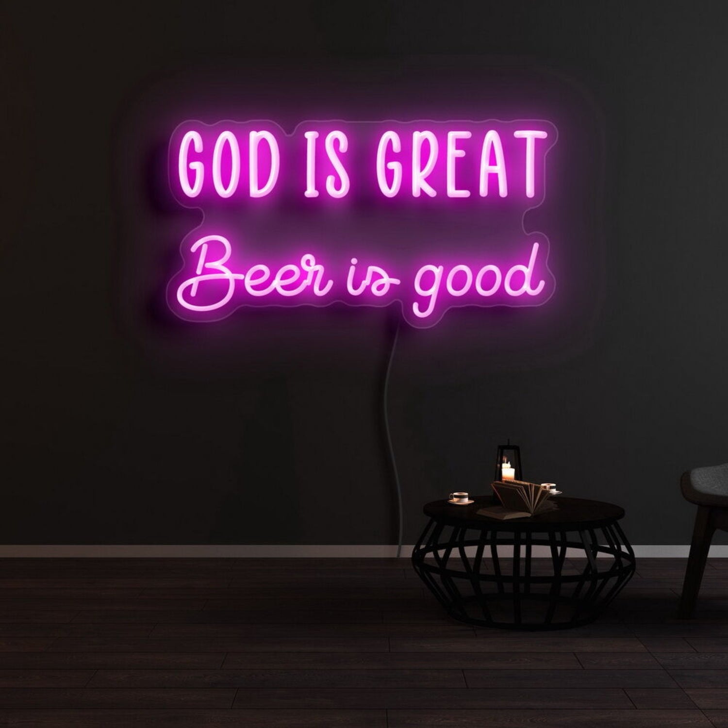 God Is Great Beer Is Good Led Neon Sign | Shineneon