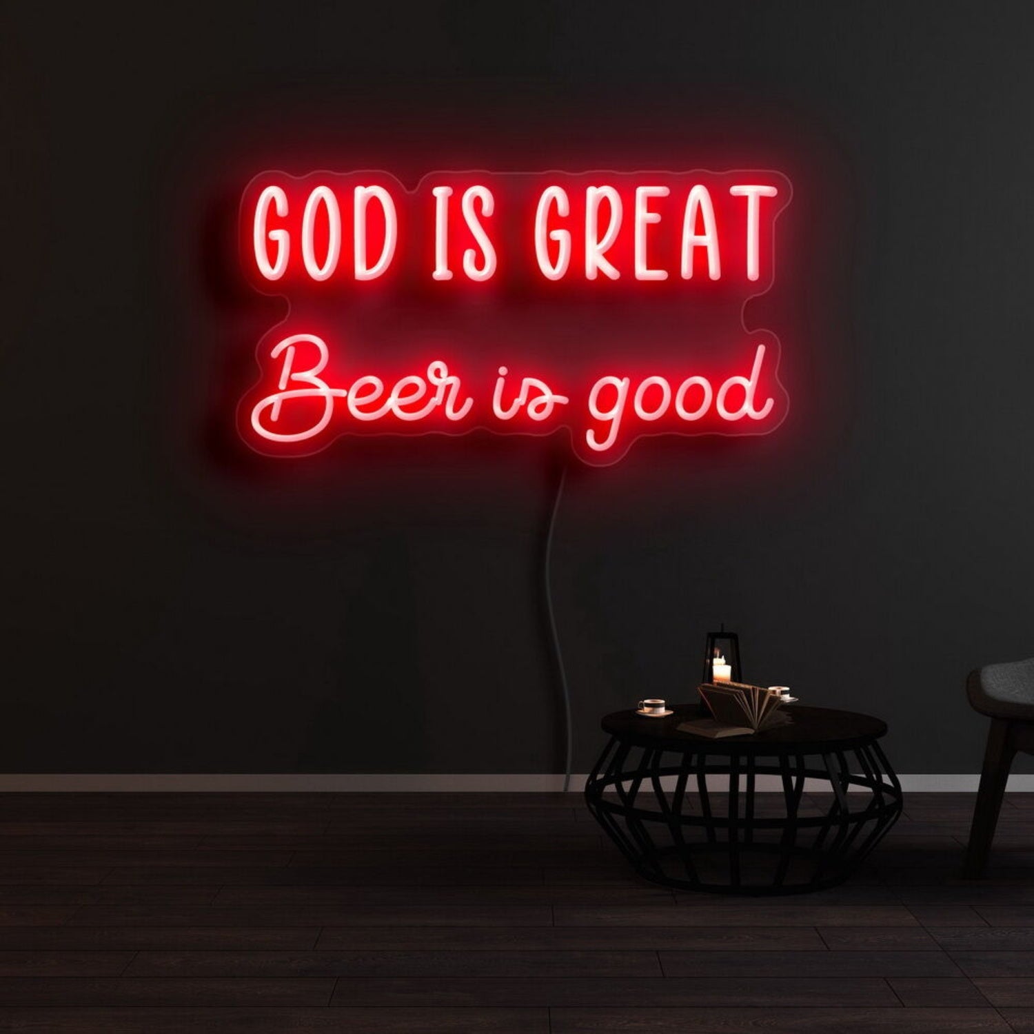 God Is Great Beer Is Good Led Neon Sign | Shineneon
