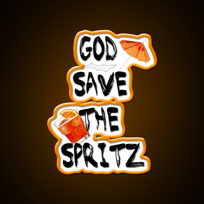 God Save The Spritz Cocktail Bar Decor Led Neon Sign Rgb Color - LED neon sign view 6