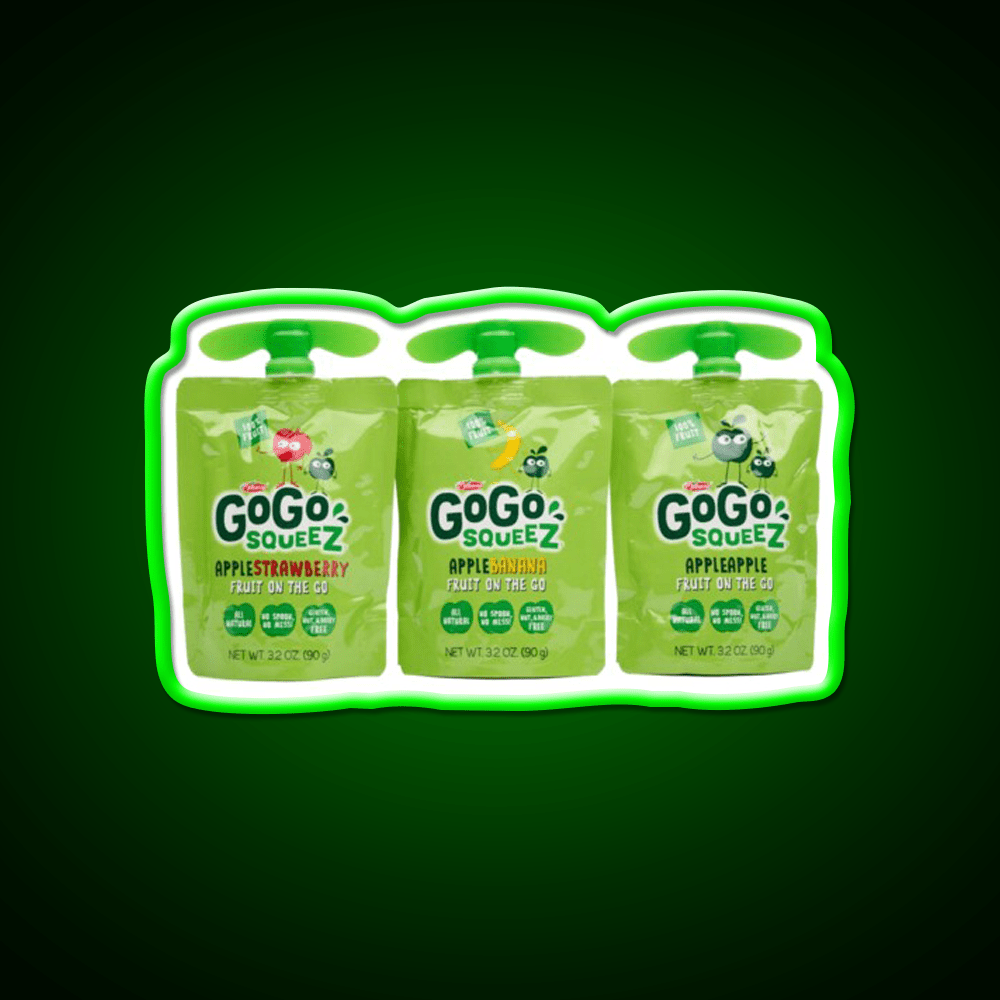 Gogo Squeez Snack Food Led Neon Sign Rgb Color - Shineneon