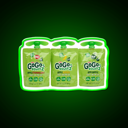 Gogo Squeez Snack Food Led Neon Sign Rgb Color - Shineneon