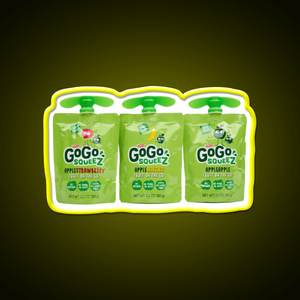 Gogo Squeez Snack Food Led Neon Sign Rgb Color - Shineneon