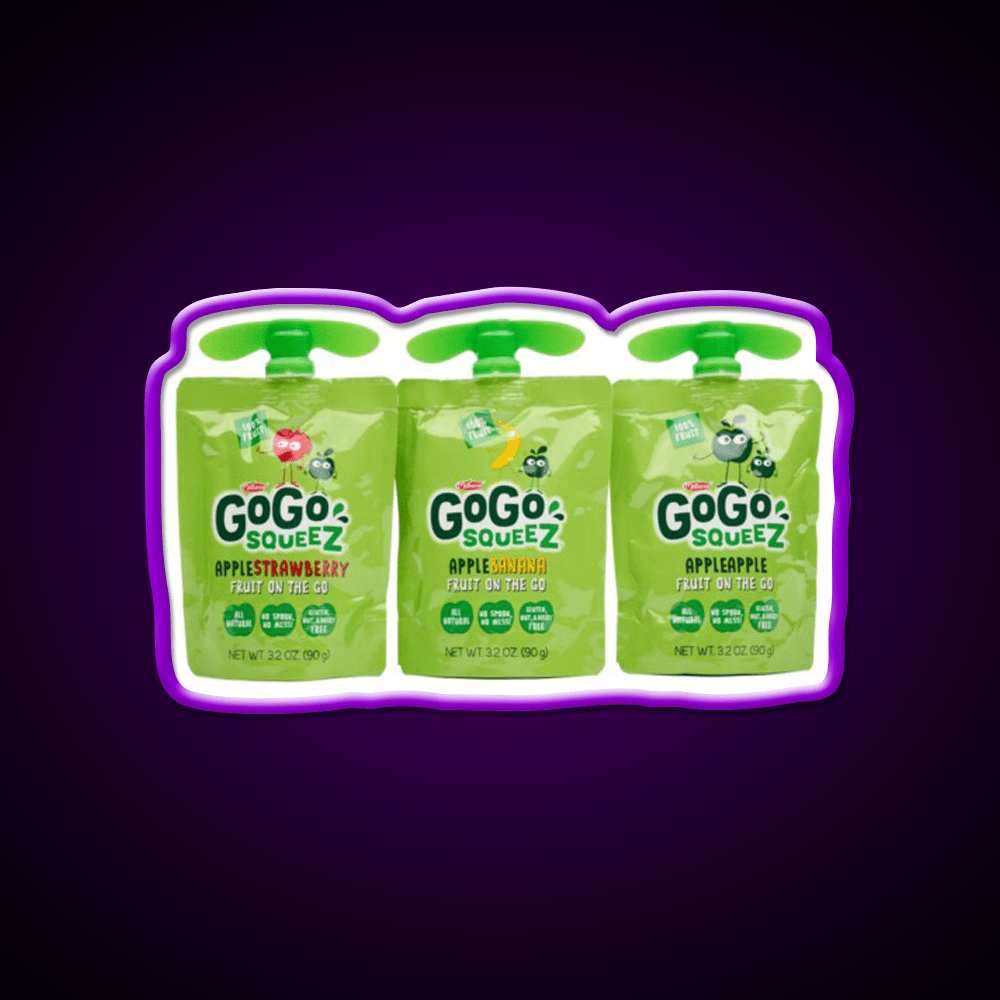 Gogo Squeez Snack Food Led Neon Sign Rgb Color - Shineneon