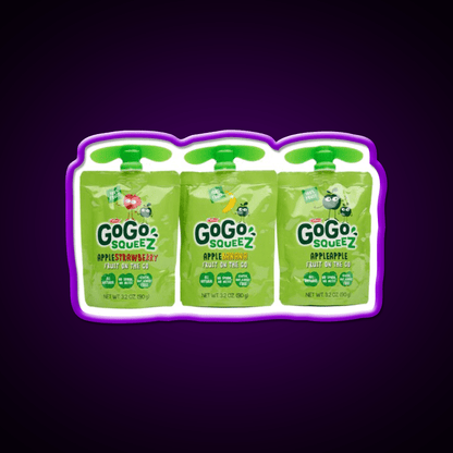Gogo Squeez Snack Food Led Neon Sign Rgb Color - Shineneon