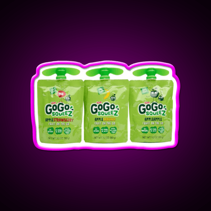 Gogo Squeez Snack Food Led Neon Sign Rgb Color - Shineneon
