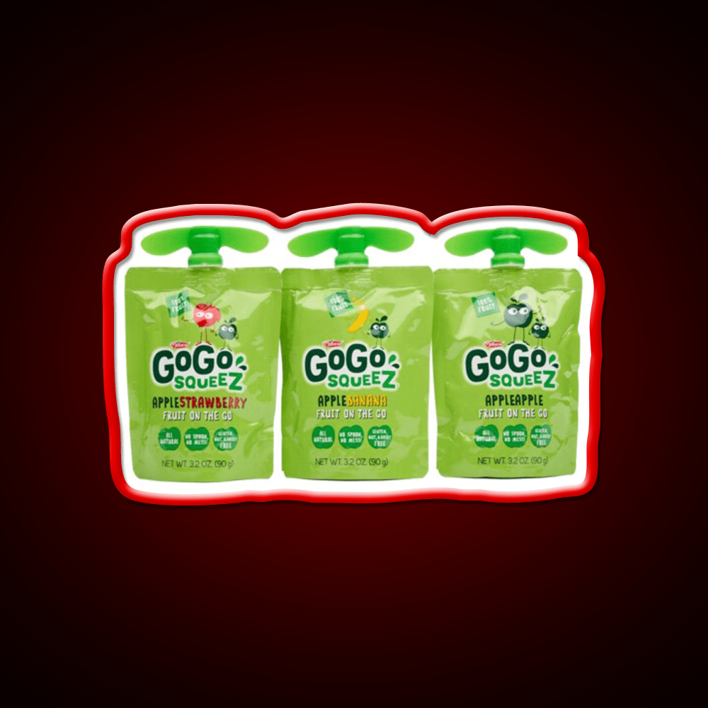 Gogo Squeez Snack Food Led Neon Sign Rgb Color - Shineneon