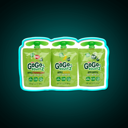Gogo Squeez Snack Food Led Neon Sign Rgb Color - Shineneon