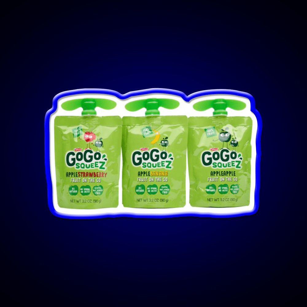 Gogo Squeez Snack Food Led Neon Sign Rgb Color - Shineneon