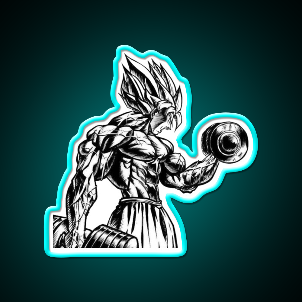 Goku Gym Fitness Led Neon Sign Rgb Color