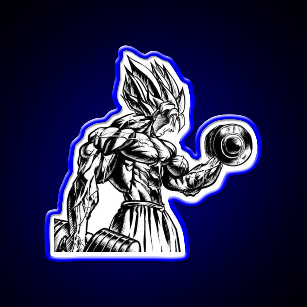 Goku Gym Fitness Led Neon Sign Rgb Color
