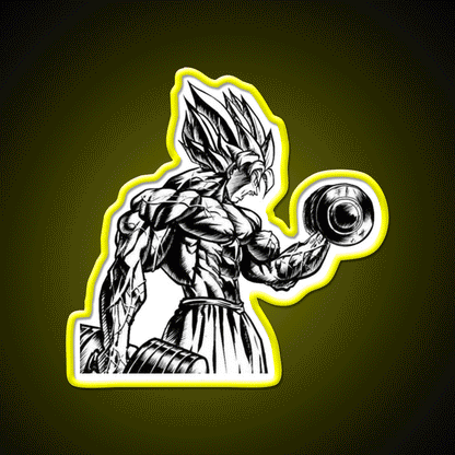 Goku Gym Fitness Led Neon Sign Rgb Color