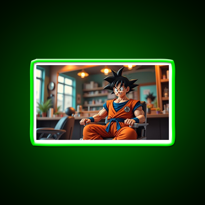 Goku In Barbershop Barber Shop Haircut Led Neon Sign - LED neon sign view 8