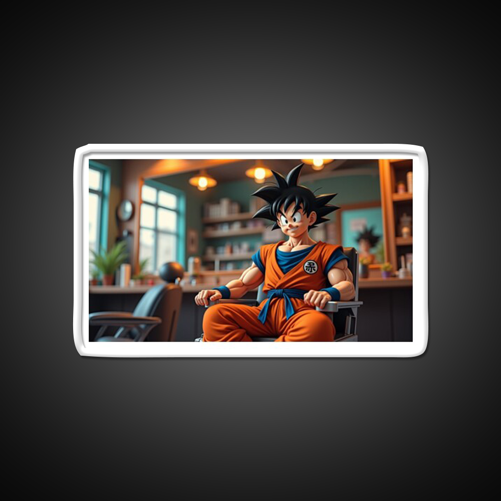 Goku In Barbershop Barber Shop Haircut Led Neon Sign - LED neon sign view 11