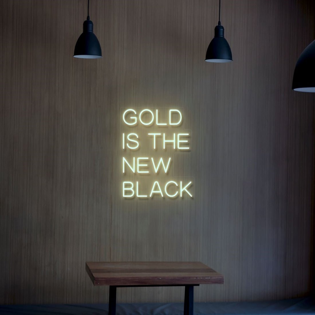 Gold Is The New Black Led Sign Business Neon Sign - Shineneon