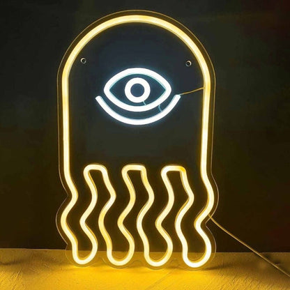Golden All - Seeing Eye Led Neon Sign - Shineneon
