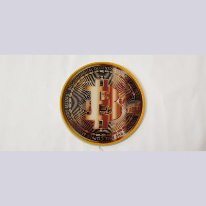 Golden Bitcoin Coin Bitcoin Investor Logo Crypto Fan Led Neon Sign - Shineneon