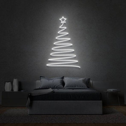 Golden Christmas Tree Led Neon Sign Bedroom Holiday Decor | Shineneon