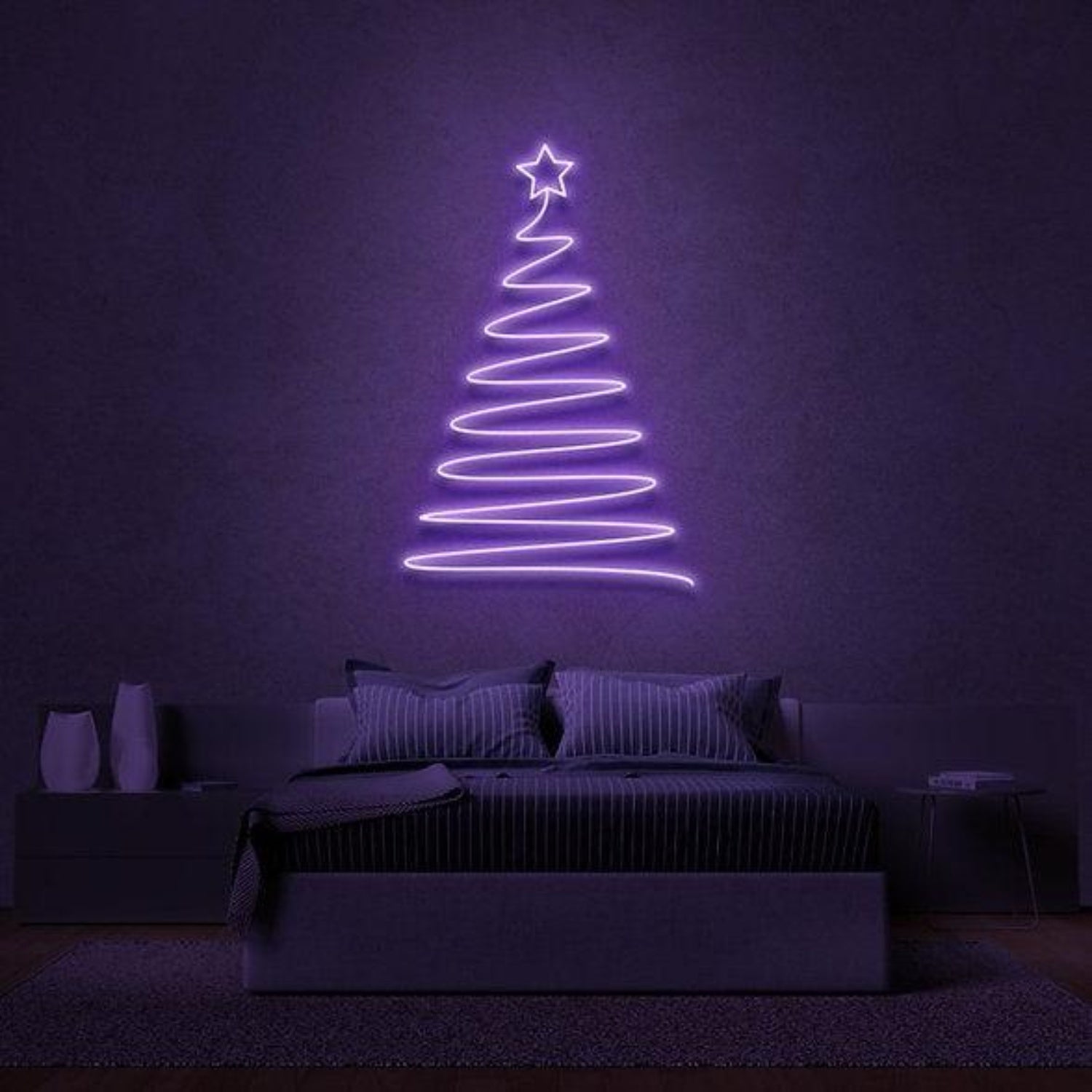 Golden Christmas Tree Led Neon Sign Bedroom Holiday Decor | Shineneon