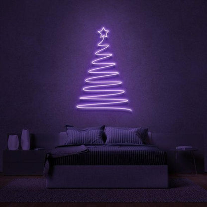Golden Christmas Tree Led Neon Sign Bedroom Holiday Decor | Shineneon