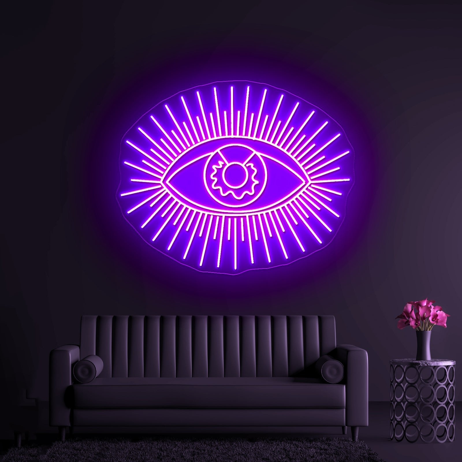 Golden Eye Wall Decor Large Artistic Neon Signs Wall Art Led Signs - Shineneon