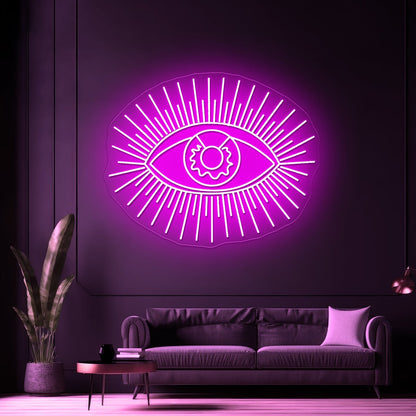 Golden Eye Wall Decor Large Artistic Neon Signs Wall Art Led Signs - Shineneon