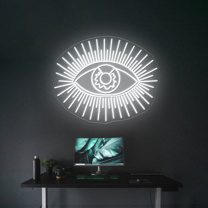 Golden Eye Wall Decor Large Artistic Neon Signs Wall Art Led Signs - Shineneon