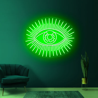 Golden Eye Wall Decor Large Artistic Neon Signs Wall Art Led Signs