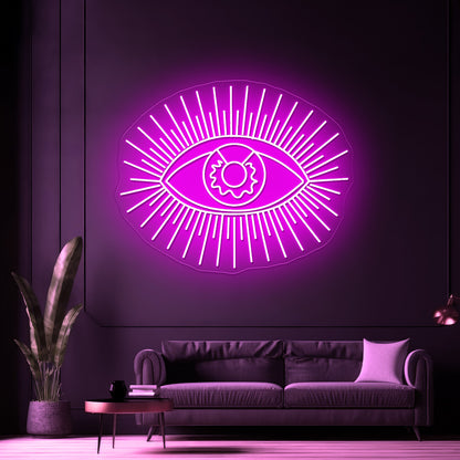Golden Eye Wall Decor Large Artistic Neon Signs Wall Art Led Signs
