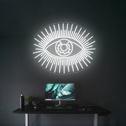 Golden Eye Wall Decor Large Artistic Neon Signs Wall Art Led Signs