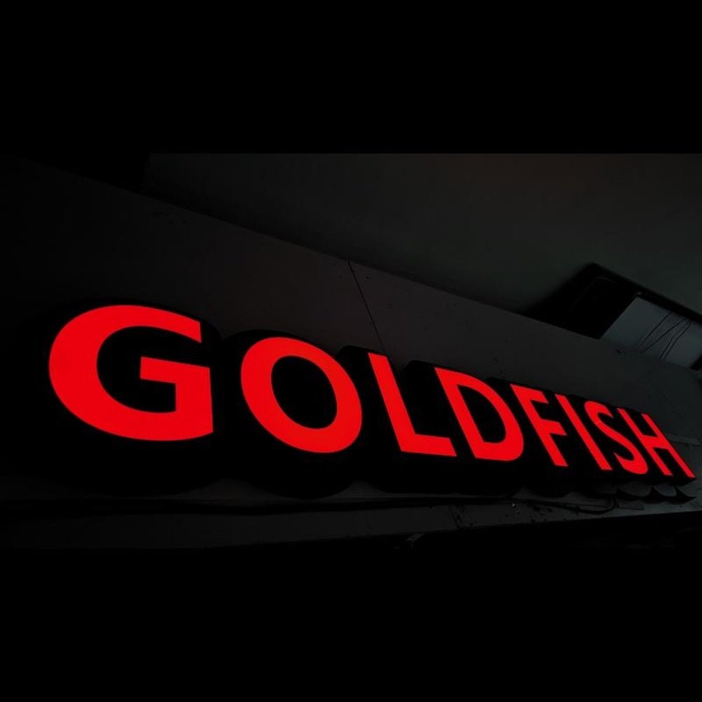 Golden Fish 3D Backlit Channel Letters Led Light Sign - Shineneon